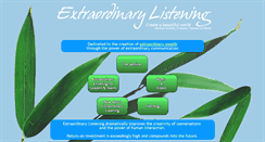 Desktop Screenshot of extraordinarylistening.com